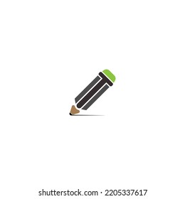 Pencil icon logo design template