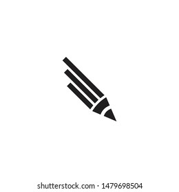 Pencil icon logo design vector template