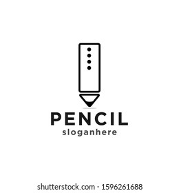 Pencil icon logo editable for your design 