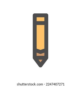 icono de lápiz logotipo de estilo plano