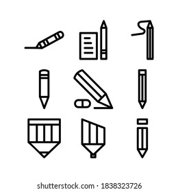 pencil icon or logo isolated sign symbol vector illustration - Collection of high quality black style vector icons
