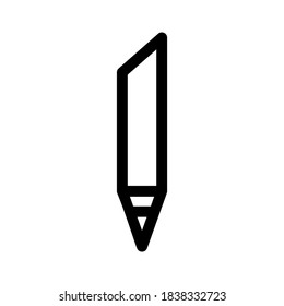pencil icon or logo isolated sign symbol vector illustration - high quality black style vector icons
