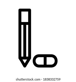 pencil icon or logo isolated sign symbol vector illustration - high quality black style vector icons
