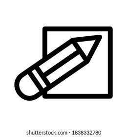 pencil icon or logo isolated sign symbol vector illustration - high quality black style vector icons
