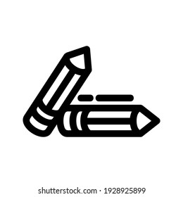 pencil icon or logo isolated sign symbol vector illustration - high quality black style vector icons
