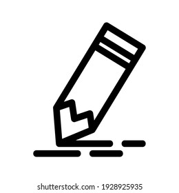 pencil icon or logo isolated sign symbol vector illustration - high quality black style vector icons
