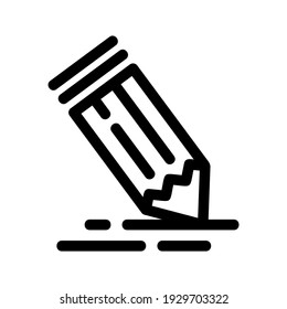 pencil icon or logo isolated sign symbol vector illustration - high quality black style vector icons
