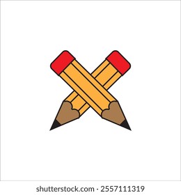 pencil icon logo vector design