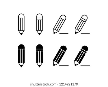 Pencil Icon Logo Vector Symbol