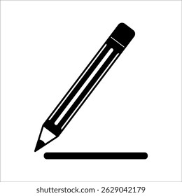 Icono del lápiz. para el concepto móvil y el Diseño web. Ilustración vectorial