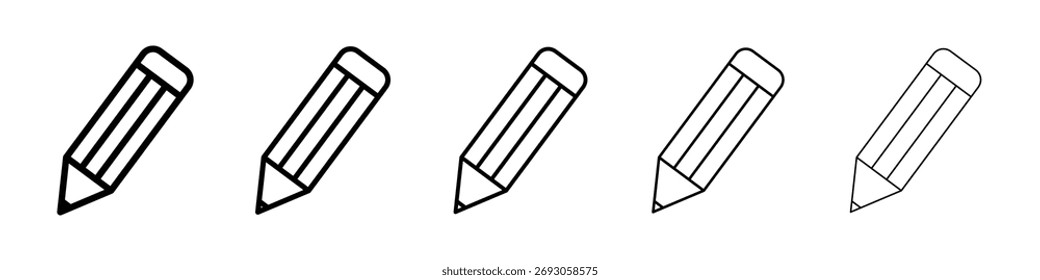 Pencil icon for mobile concept and web design.