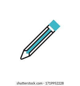 pencil icon modern vector. isolated on white background