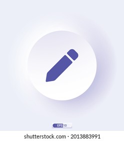 Icono de lápiz. Iconos multimedia y tecnológicos. Iconos vectores Pixel Perfecto, bien diseñados. Ilustración del vector