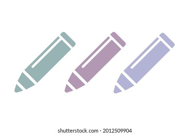 pencil icon n white background, vector illustration