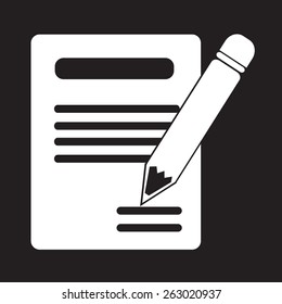 pencil icon and Notebook icon
