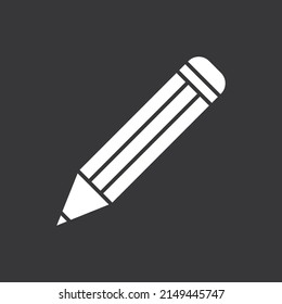 Pencil icon on grey background