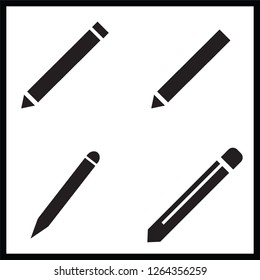 pencil icon on white background