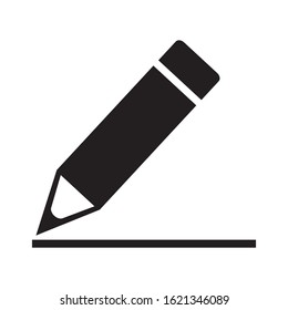 Pencil icon on a white background