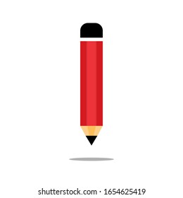 Pencil icon on white background. vector eps 10