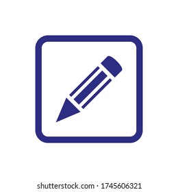 Pencil icon on white background.