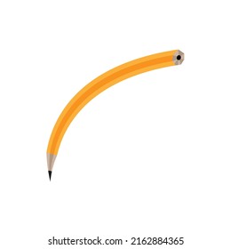 Pencil icon on white background. Vector illustration