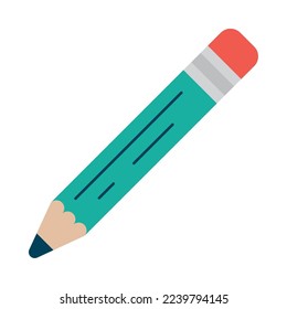 Bleistift-Symbol auf weißem Hintergrund