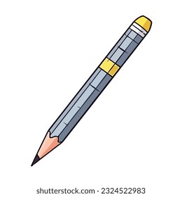 pencil icon on white background isolated icon isolated