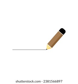 pencil icon on white background