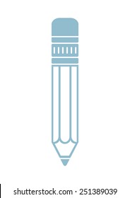 Pencil icon on white background