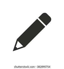 Pencil  icon on white background. Vector illustration.