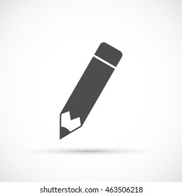 Pencil icon on white background