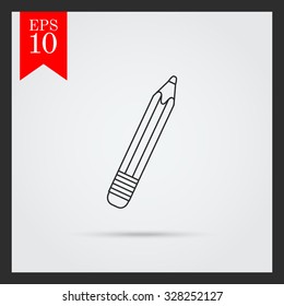 Pencil icon, outline