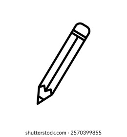 Pencil icon Outline thin set