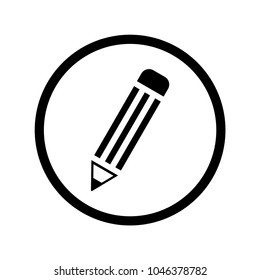 pencil icon outline vector