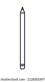 pencil icon over white background