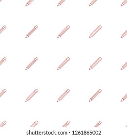 pencil icon pattern seamless white background. Editable line pencil icon. pencil icon pattern for web and mobile.