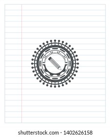 pencil icon penciled. Vector Illustration. Detailed.