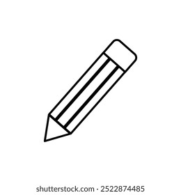 Pencil Icon Perfect for Writing and Educational Themes.