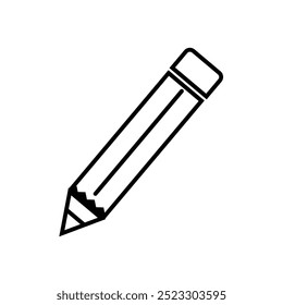 Pencil Icon Perfect for Writing and Educational Themes. pencils outline icon.