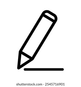 Pencil Icon Perfect for Writing and Educational Themes on white background