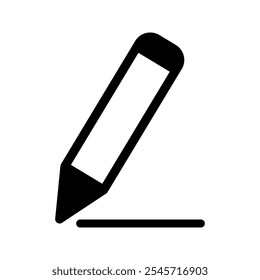Pencil Icon Perfect for Writing and Educational Themes on white background