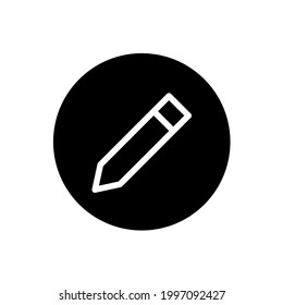 Pencil icon with rounded style