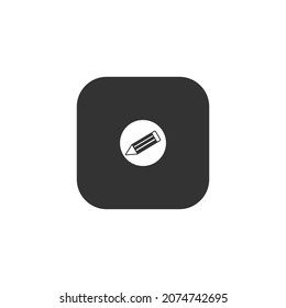 pencil icon for school, icon design for school vector illustration