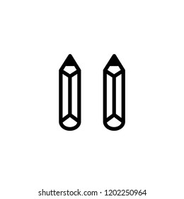 Pencil icon for school, student, web, design, ui, box, artist, writer, designer, etc.