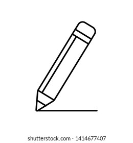Pencil icon. Seo analytics concept vector icon.