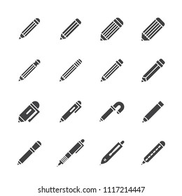 Pencil icon set