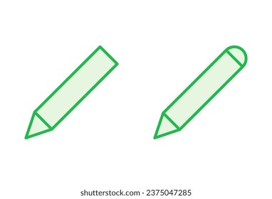Pencil icon set. pen symbol. edit icon vector