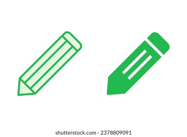 Pencil icon set. pen symbol. edit icon vector