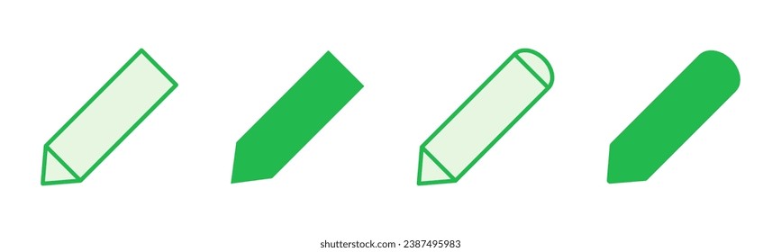 Pencil icon set. pen symbol. edit icon vector