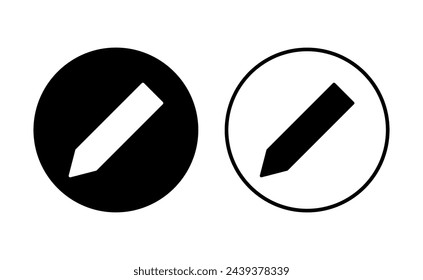 Pencil icon set. pen symbol. edit icon vector
